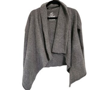 Chaser Collection Cashmere Cardigan Sweater S Grey Quiet Luxury